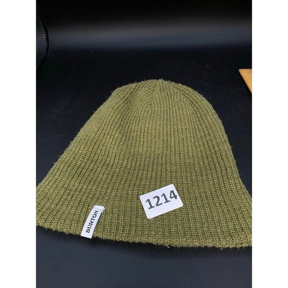 Burton Snowboard Polylana Forest Green Beanie Ski Hiking Outdoors Vintage - Picture 4 of 8